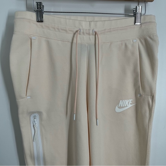 Nike S Sportswear Phoenix Slim Fleece Pants cream pale pink 0485 small jogger - Picture 9 of 15